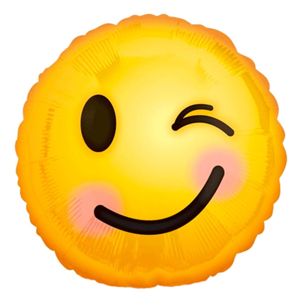 Folieballon Emoji Wink