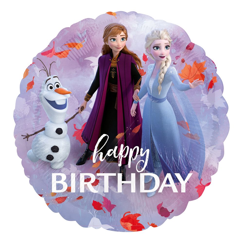 Folieballong Frost / Frozen 2 Happy Birthday