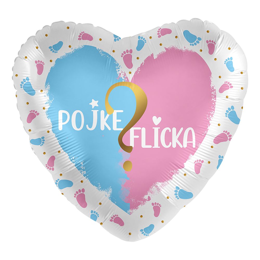 Folioilmapallo Gender Reveal Pojke eller Flicka