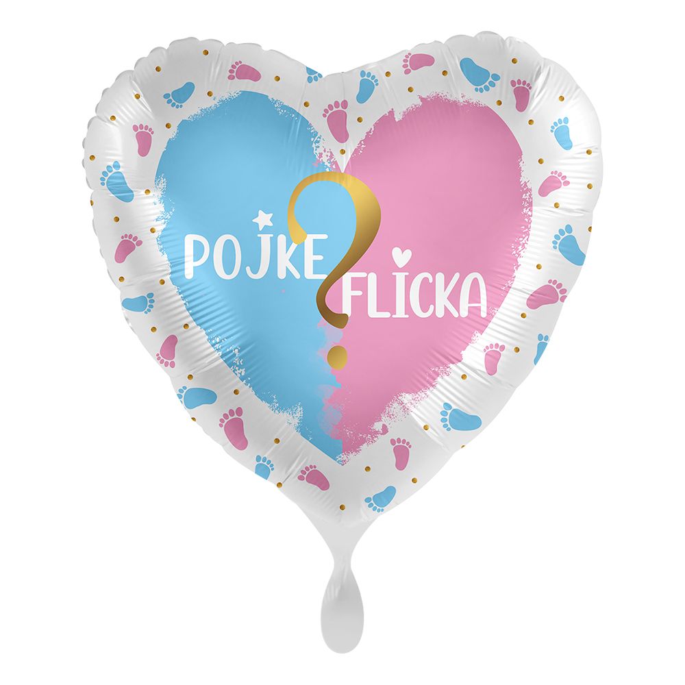 Folioilmapallo Gender Reveal Pojke eller Flicka