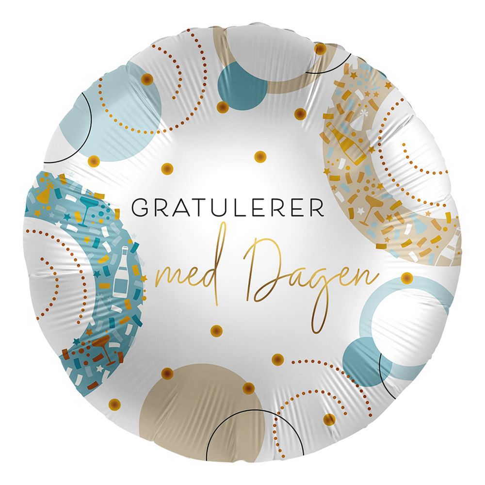 Folieballong Gratulerer med Dagen