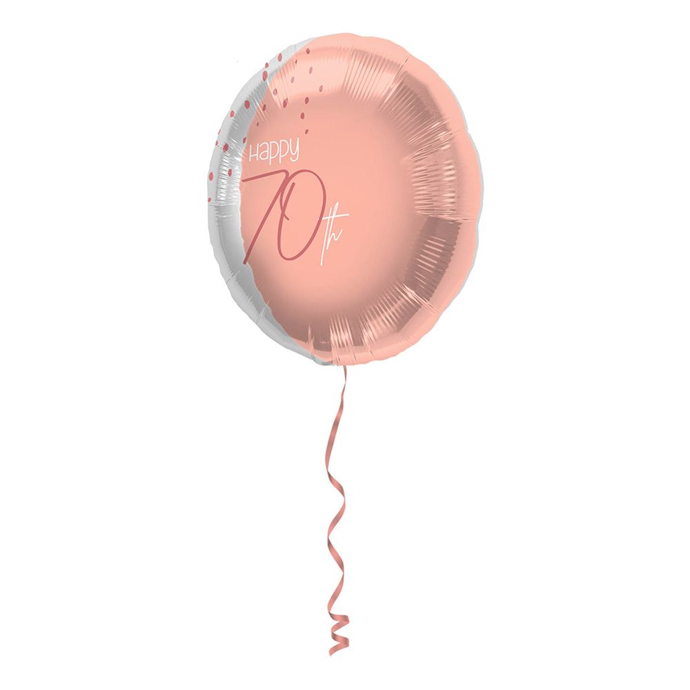 Folieballong Happy 70th Lush Blush