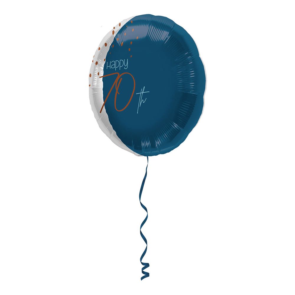 Folieballong Happy 70th True Blue