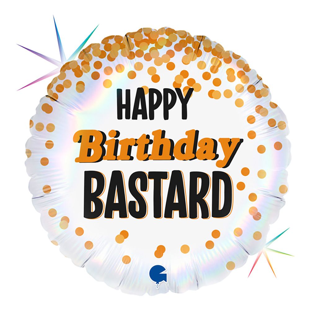 Folioilmapallo Happy Birthday Bastard