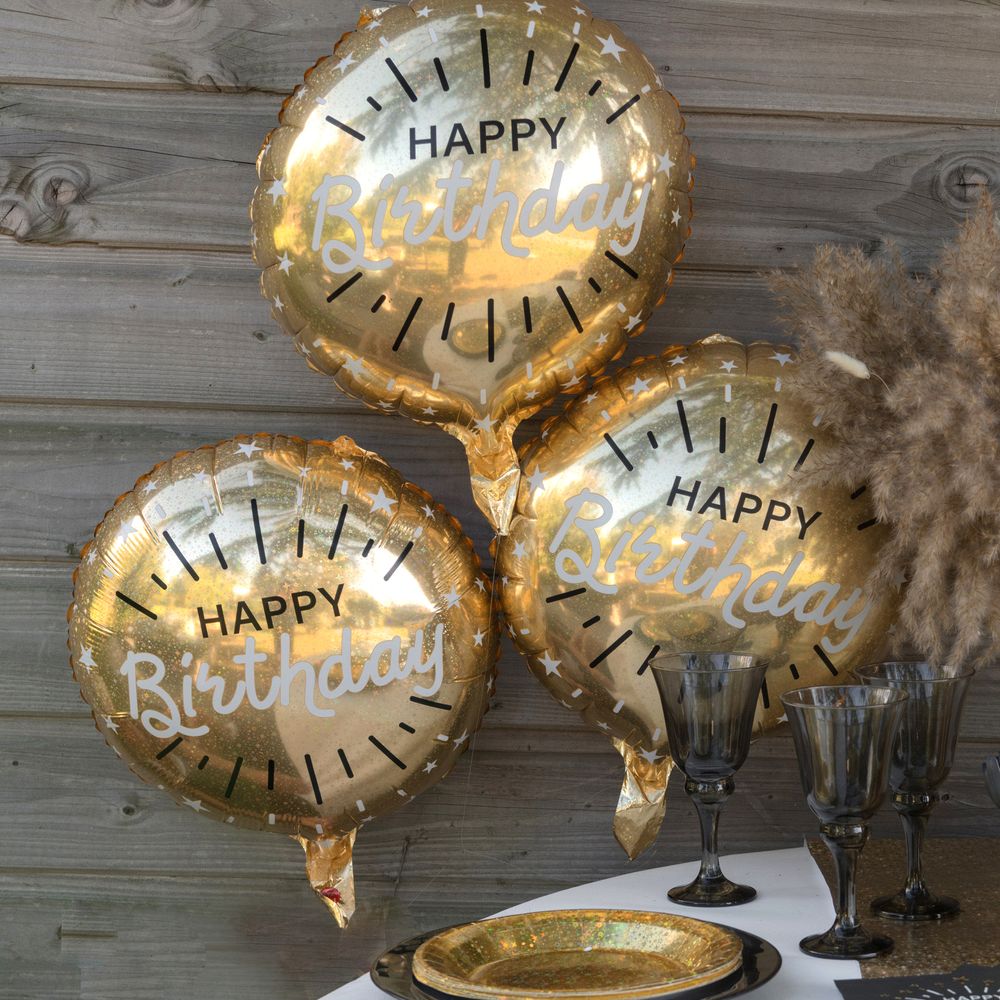 Folieballong Happy Birthday Gull