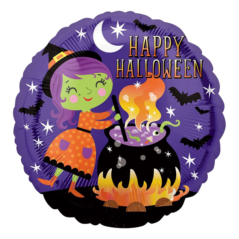 Folieballong Heks Happy Halloween