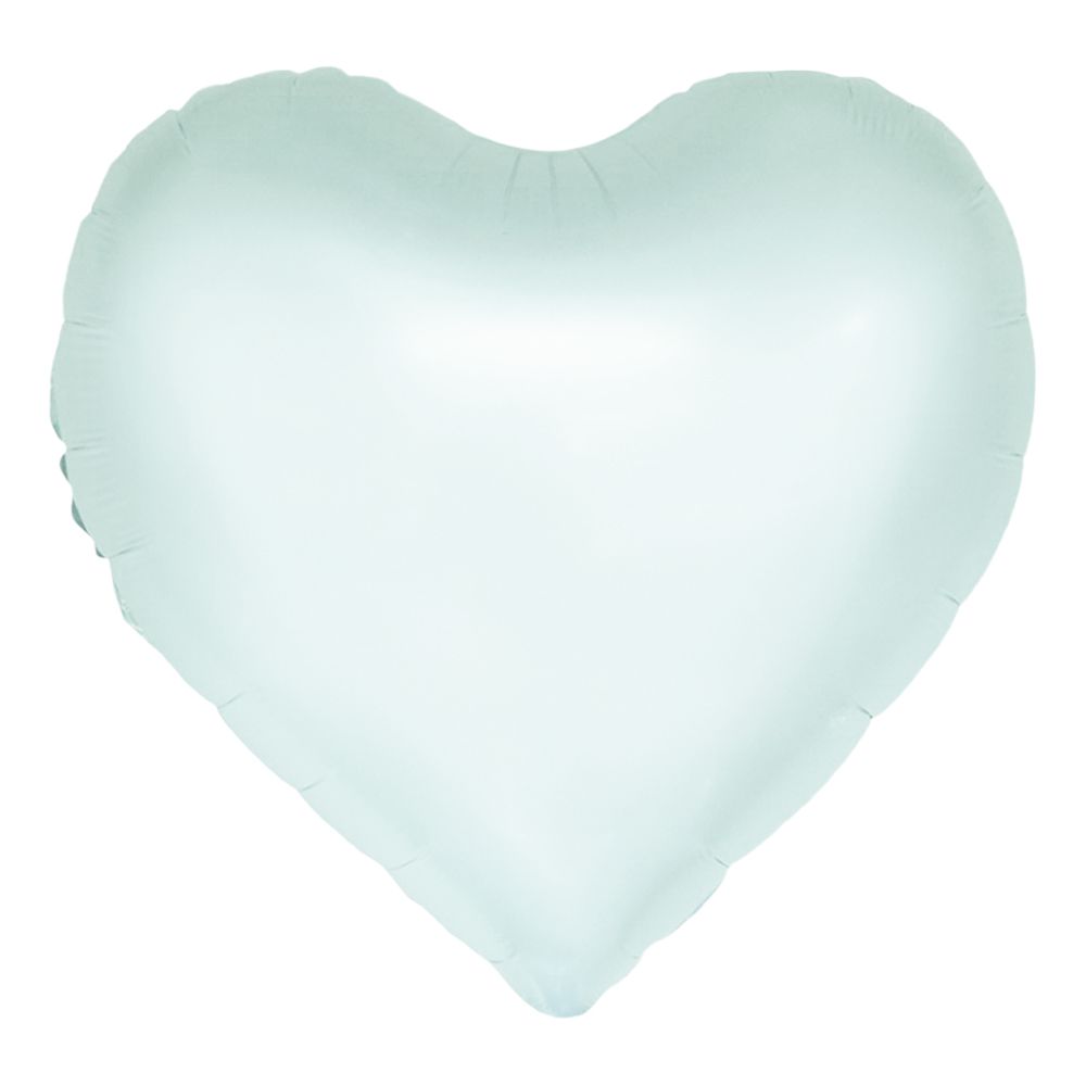 Folieballon Hjerte Grøn Pastel Vandfarve