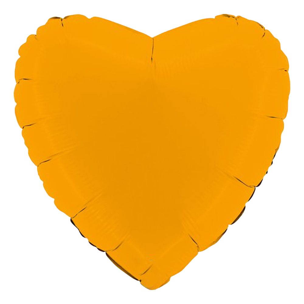 Folioilmapallo Sydän Matta Mustard