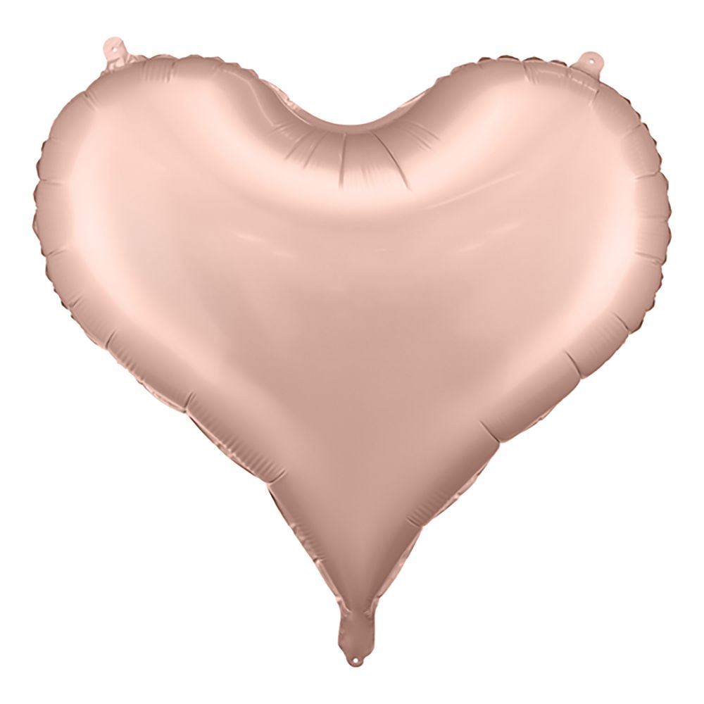Folieballon Hjerte Roséguld