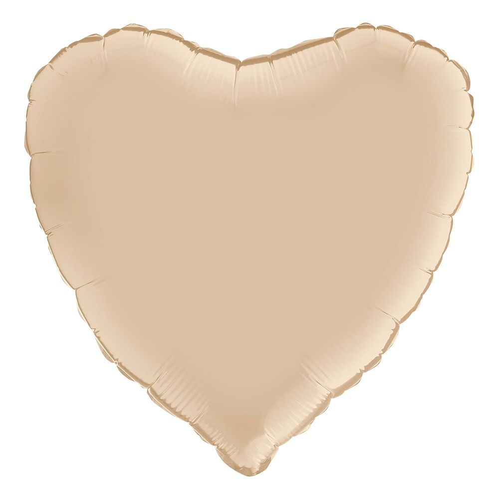 Folioilmapallo Sydän Satin Cream