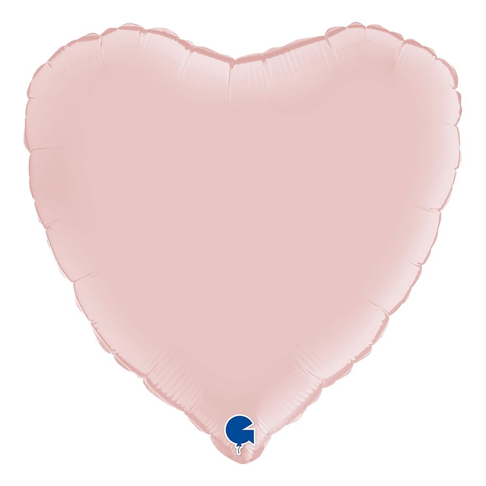 Folioilmapallo Sydän Satin Pastel Pink