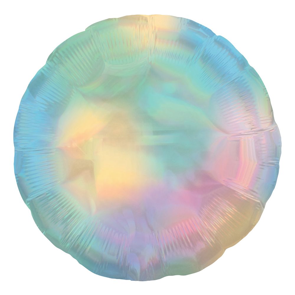 Folieballon Holografisk Regnbue Pastel