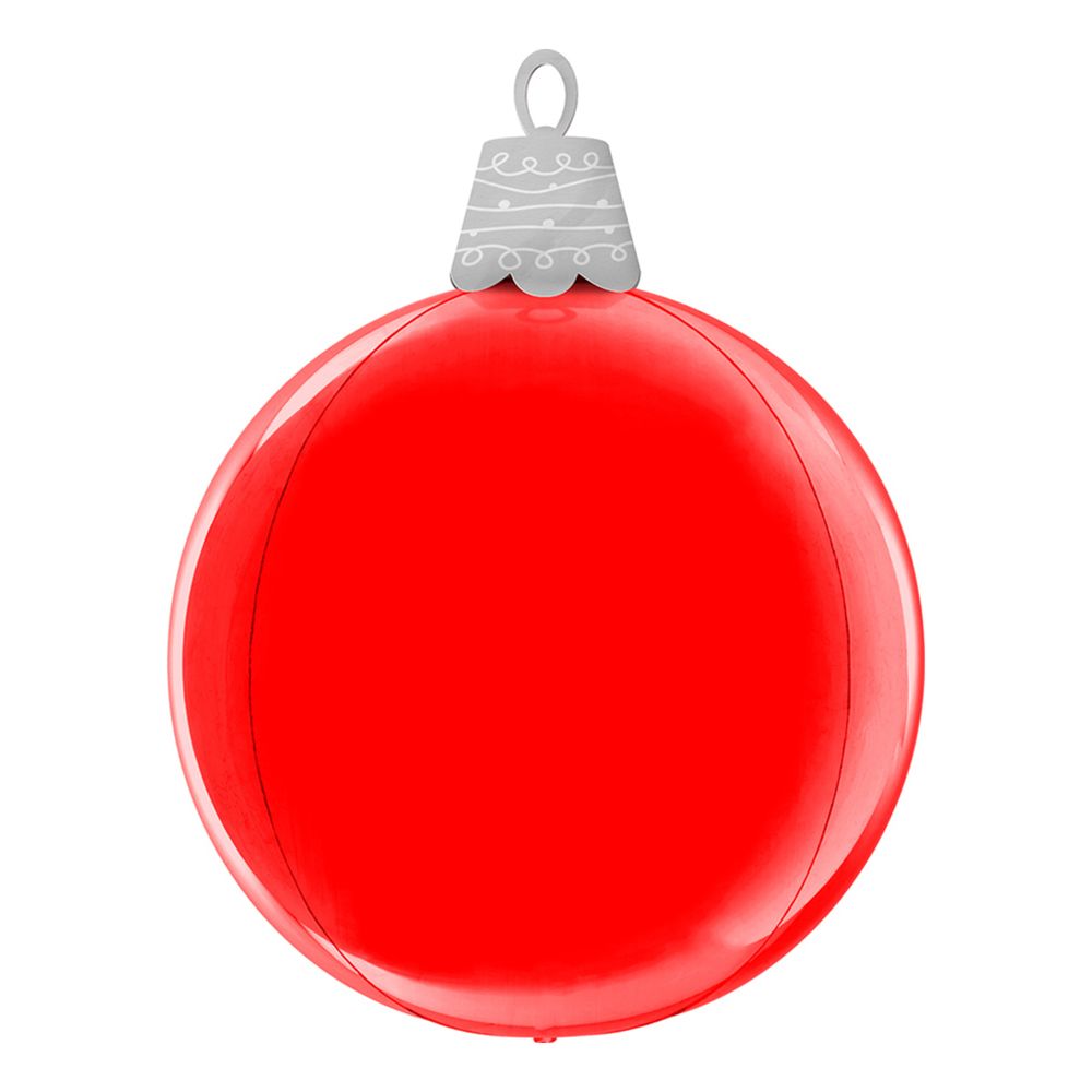 Folieballong Julkula Röd
