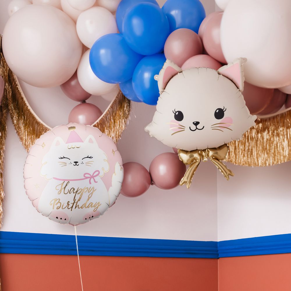 Folieballong Katt Happy Birthday