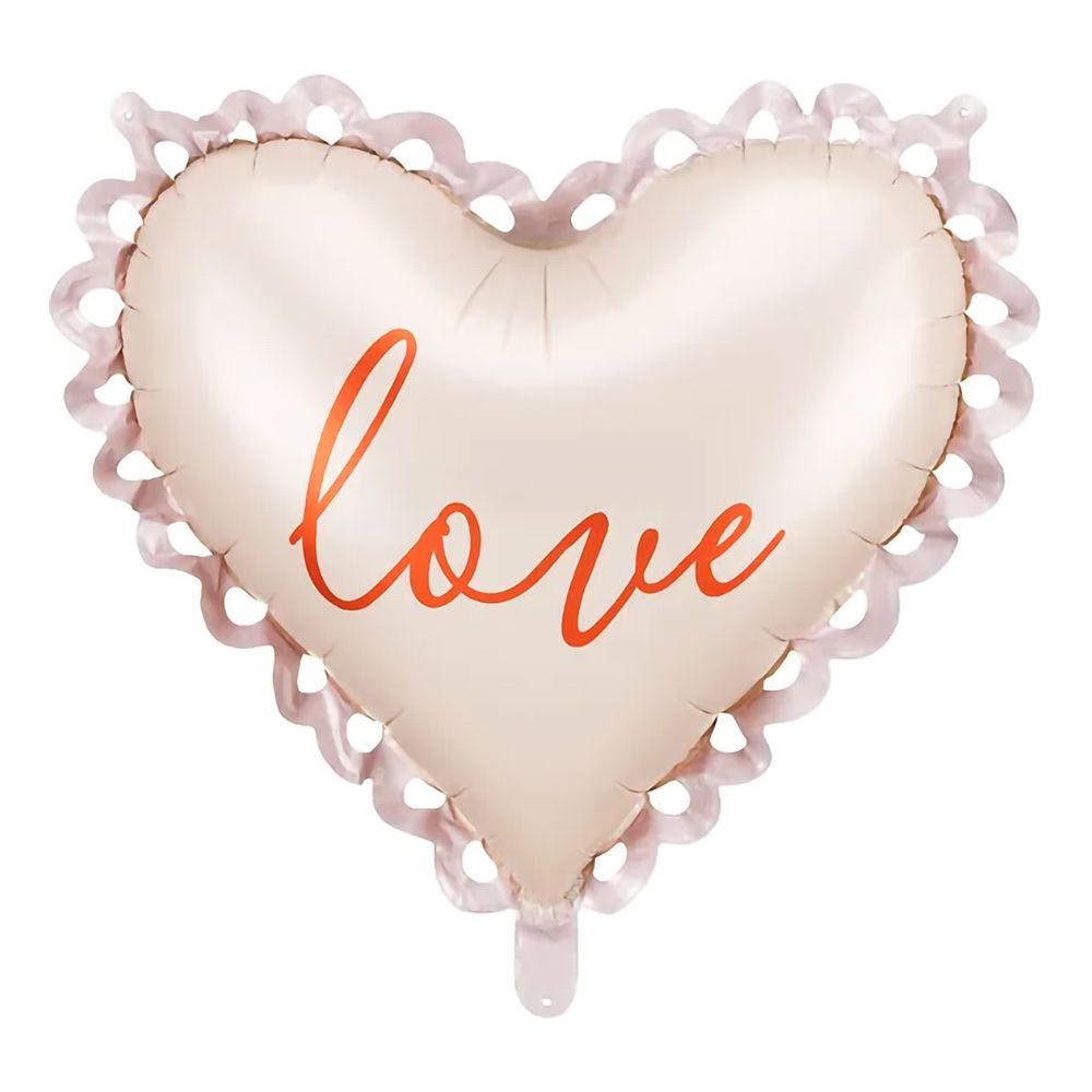 Folieballong Love med Dekor