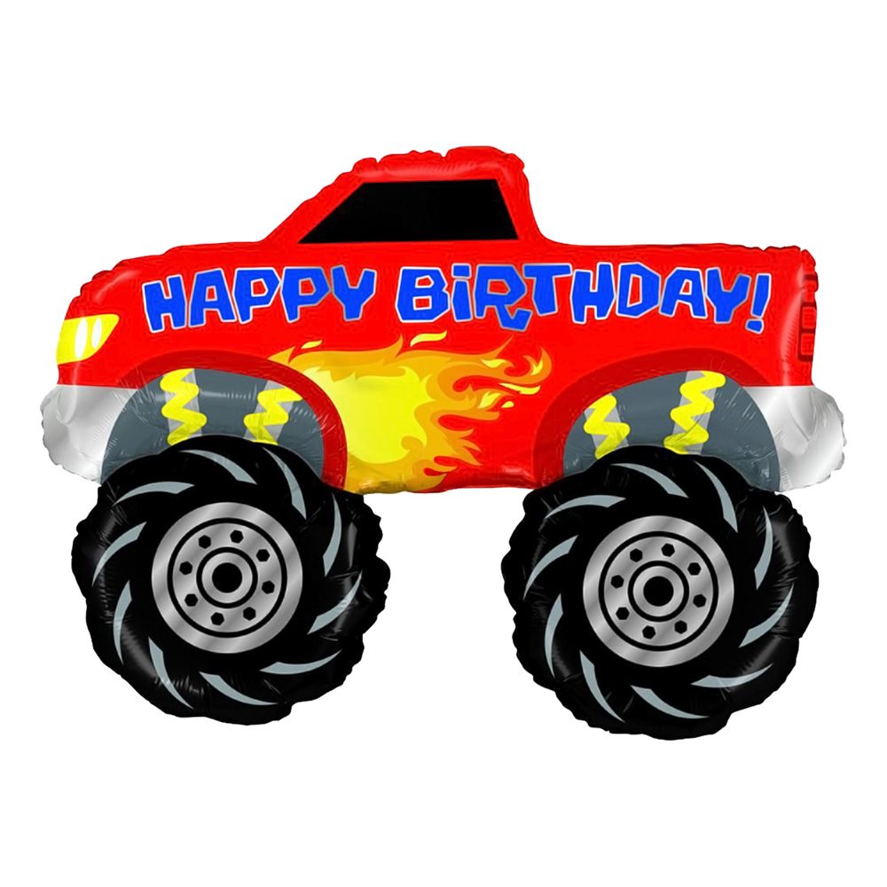 Folioilmapallo Monster Truck Birthday
