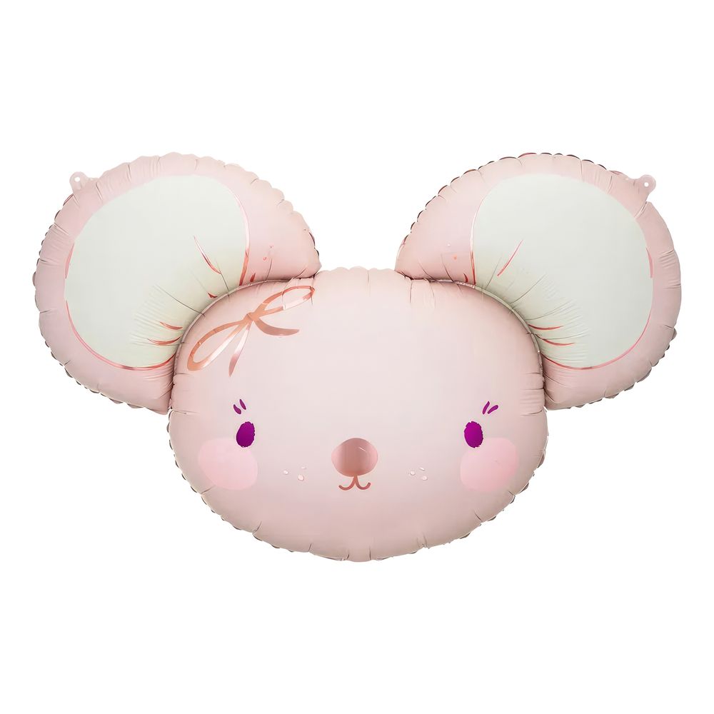 Folieballong Mus Rosa