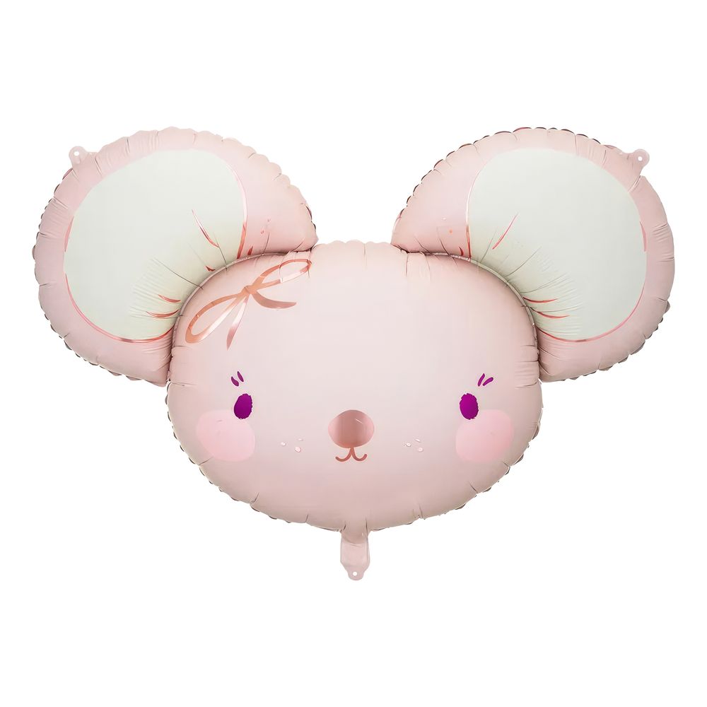 Folieballong Mus Rosa