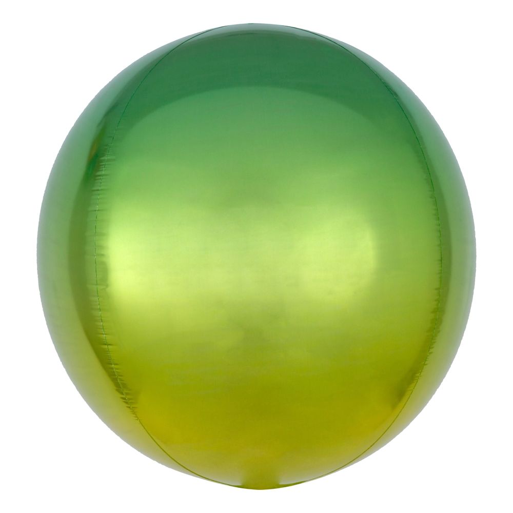Folieballong Orbz Ombré Gul & Grön