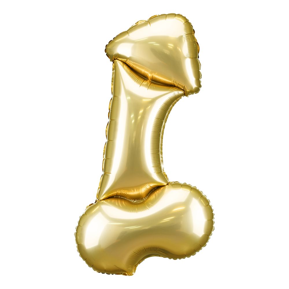 Folieballong Penis Gull
