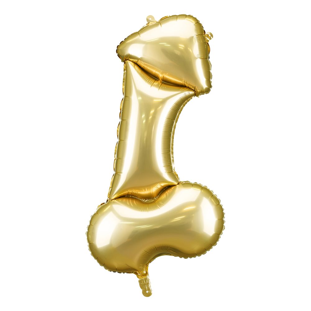 Folieballong Penis Gull
