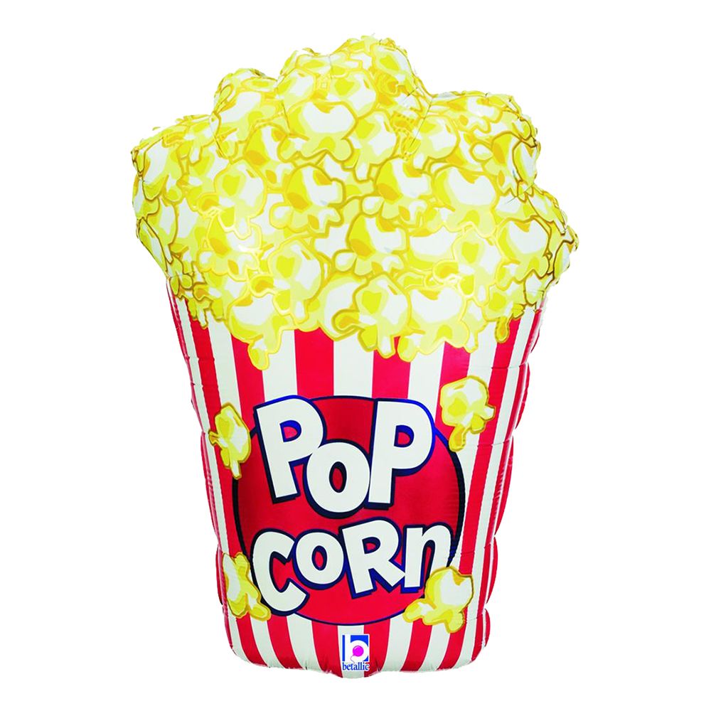 Folieballong Popcorn