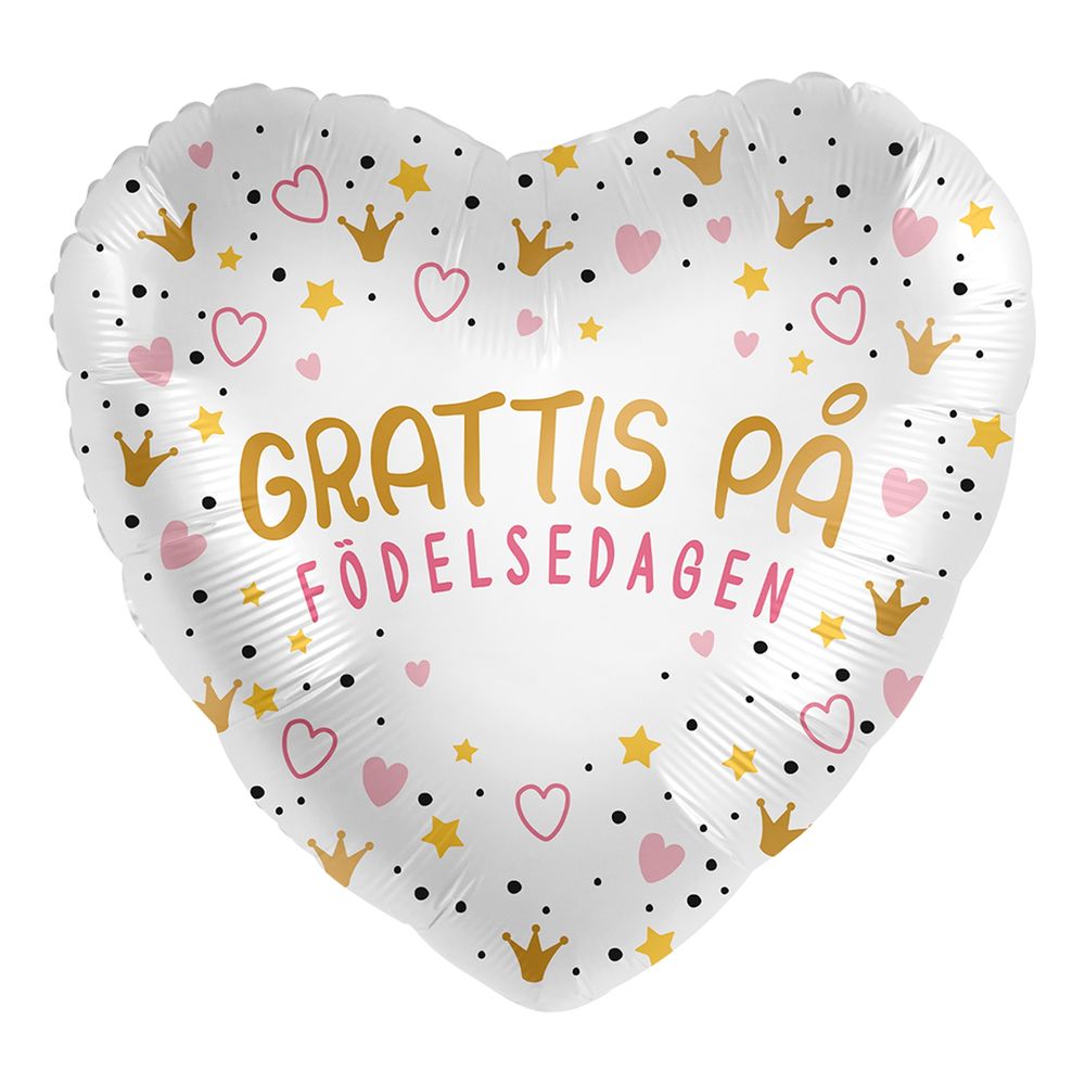 Folieballong Prinsessa Grattis på Födelsedagen