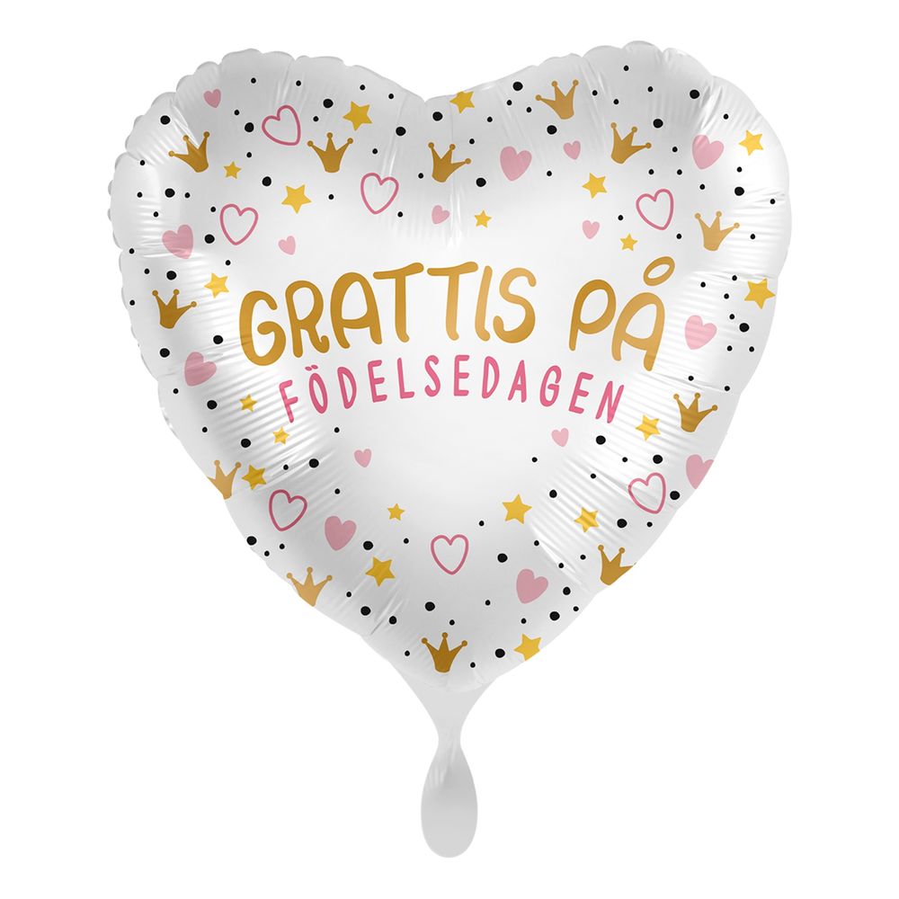 Folieballong Prinsessa Grattis på Födelsedagen