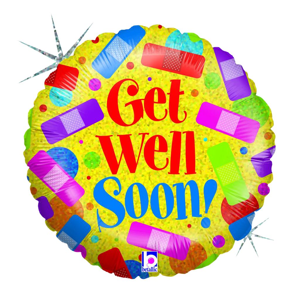Folieballong Get Well Soon