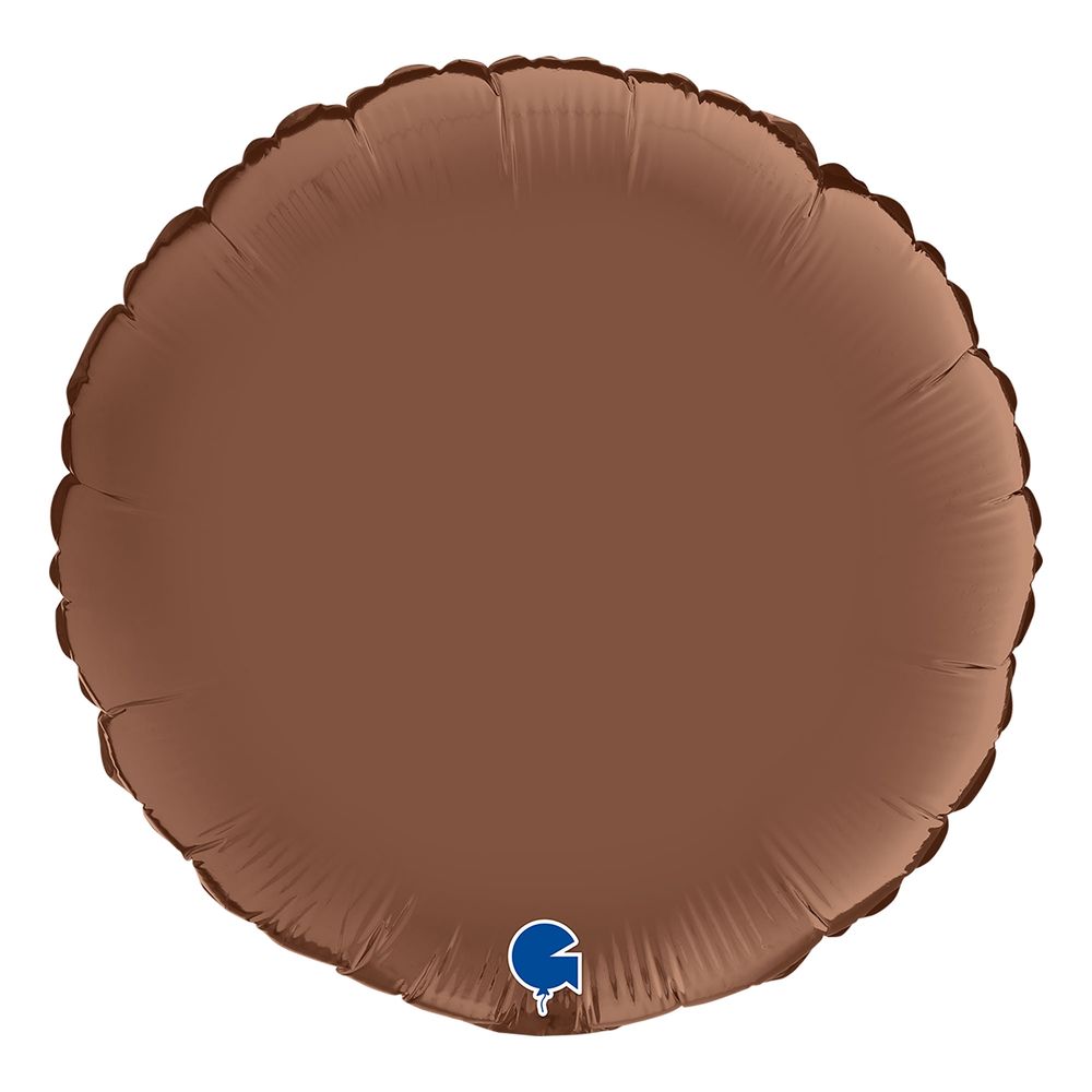 Folioilmapallo Pyöreä Satin Chocolate