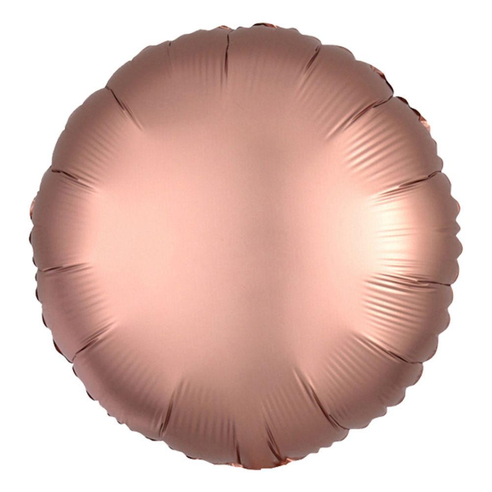 Folieballong Rund Sateng Roségull
