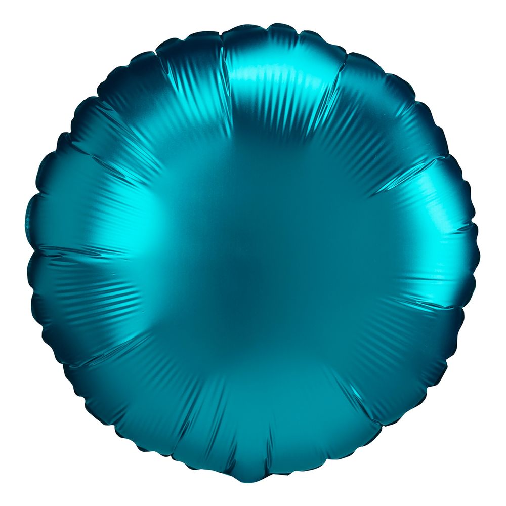 Folieballon Rund Satin Turkis