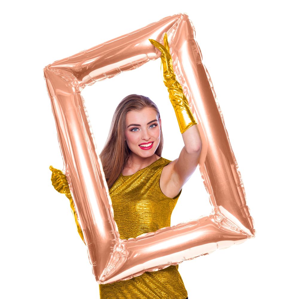 Folieballong Selfieram Roséguld