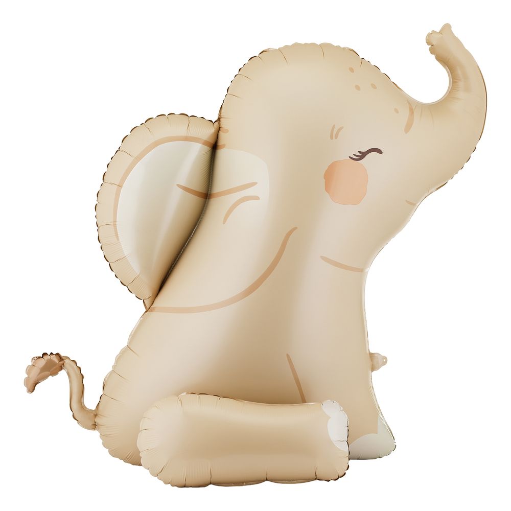 Folieballong Sittende Elefant