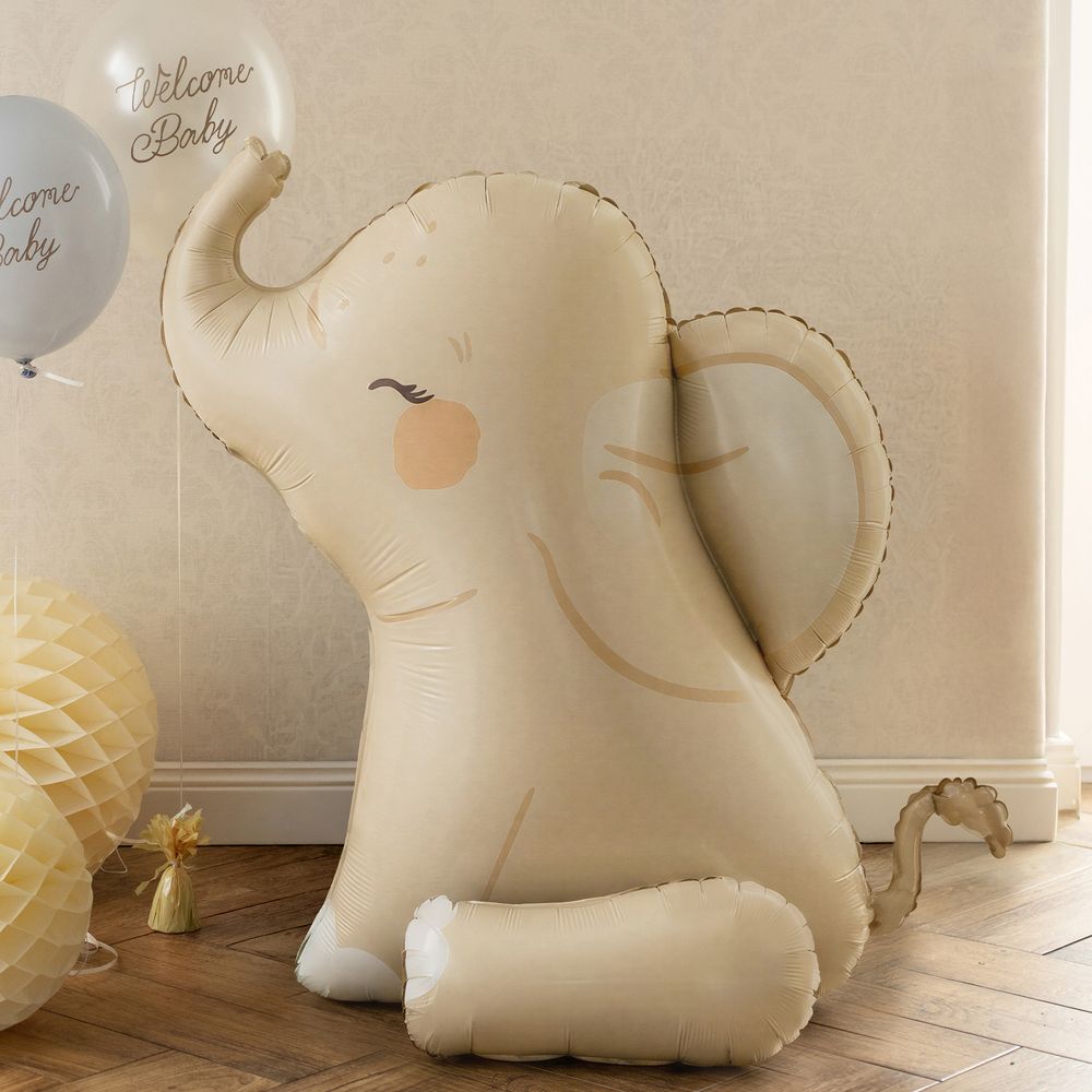 Folieballong Sittende Elefant