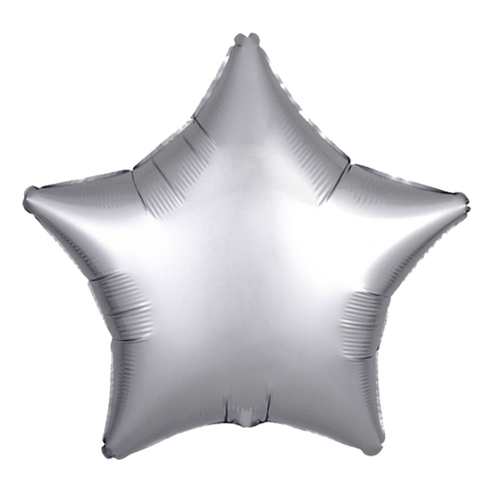 Folieballong Stjerne Sateng Platinum