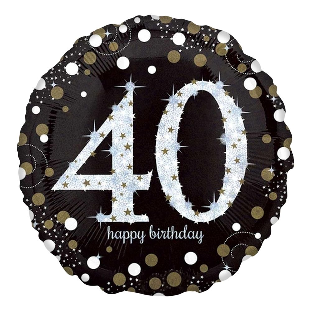 Foliopallo Kimaltava Birthday 40