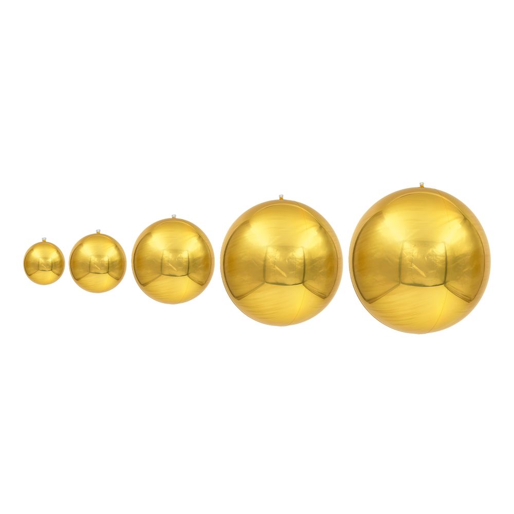 Folieballong Spegelboll Guld 3-pack