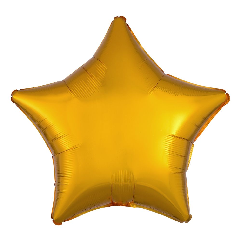 Folioilmapallo Tähti Metallic Kulta