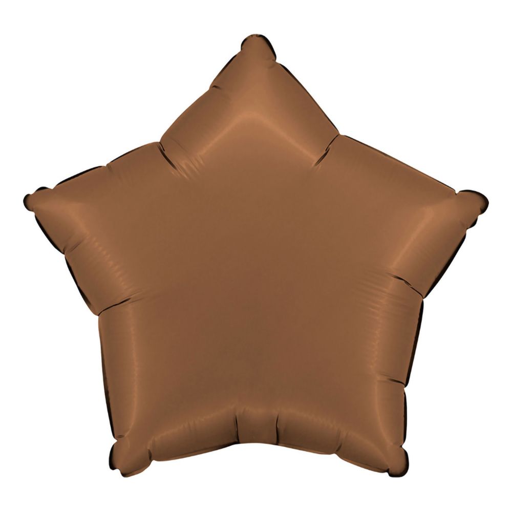 Folieballong Stjärna Satin Chocolate