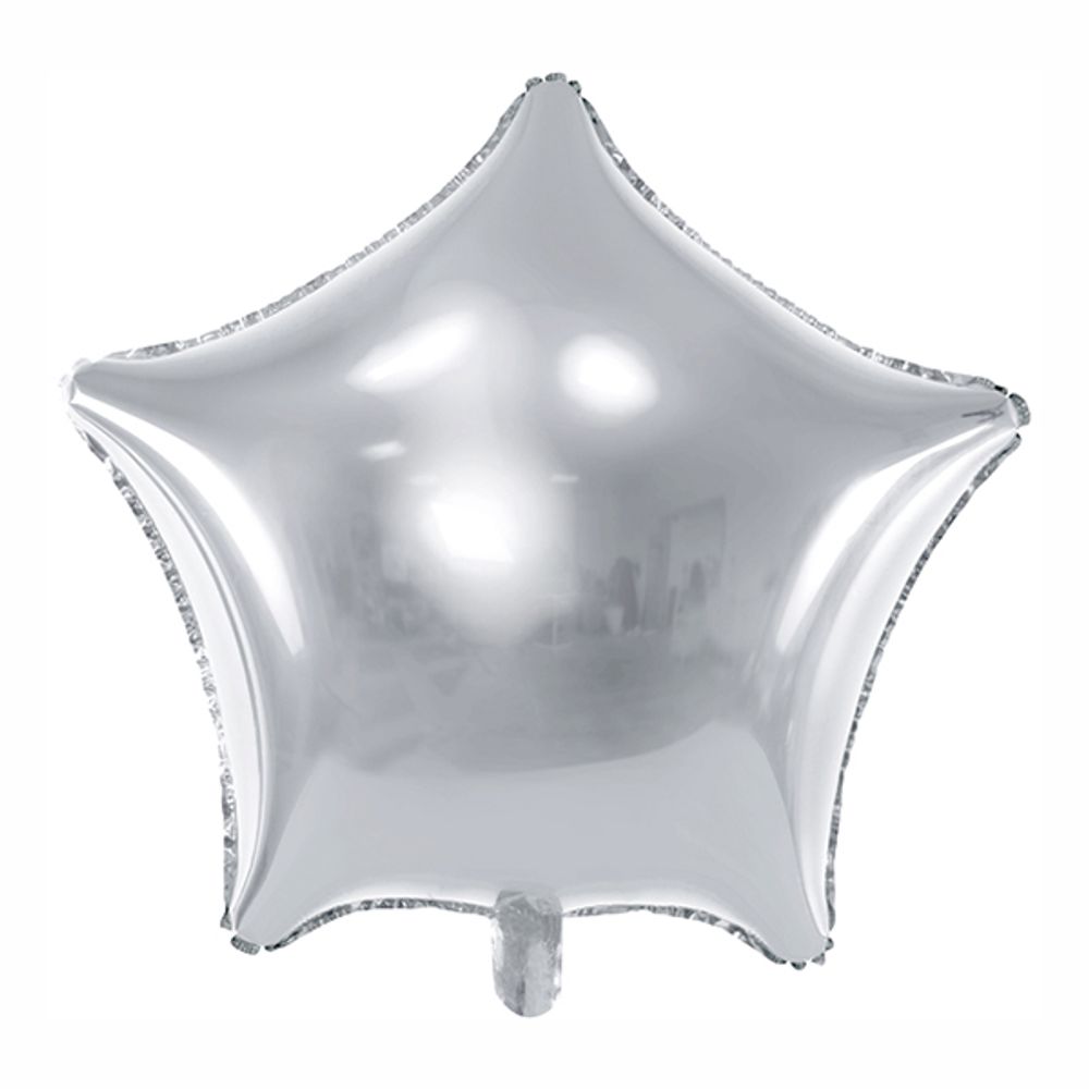 Folieballong Stjärna Silver