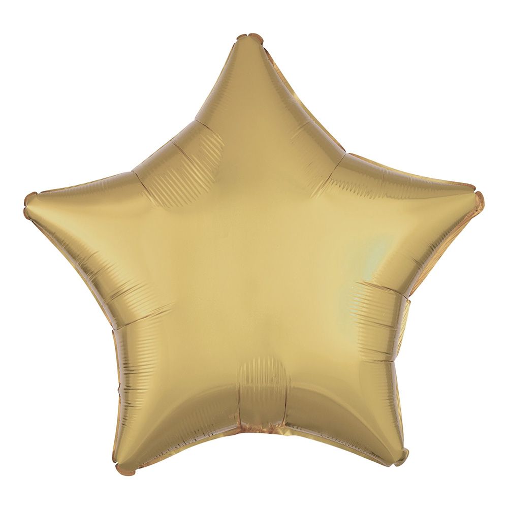 Folieballon Stjerne Hvidguld Metallic
