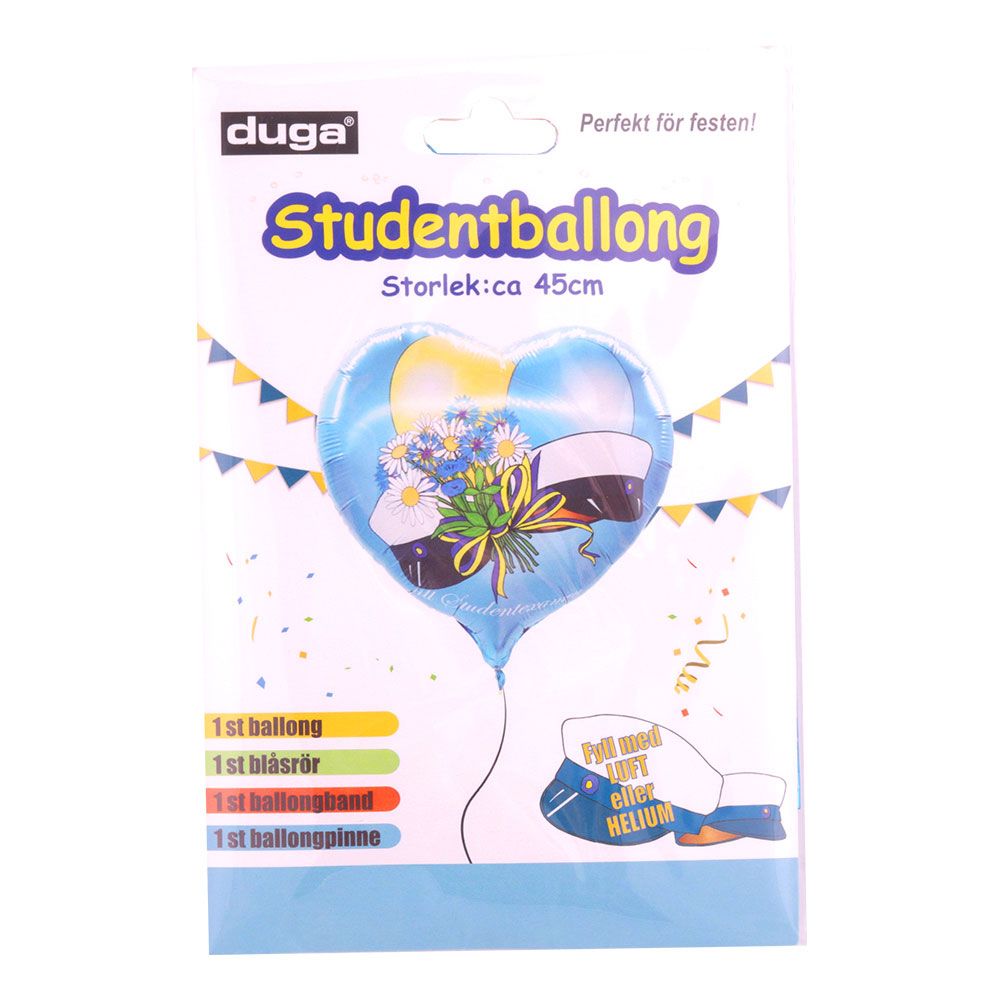 Folieballong Studenthjerte
