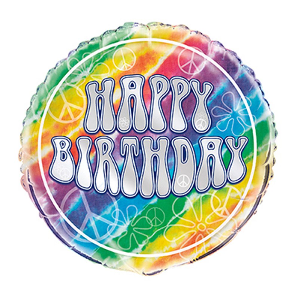 Folioilmapallo Batiikki Happy Birthday