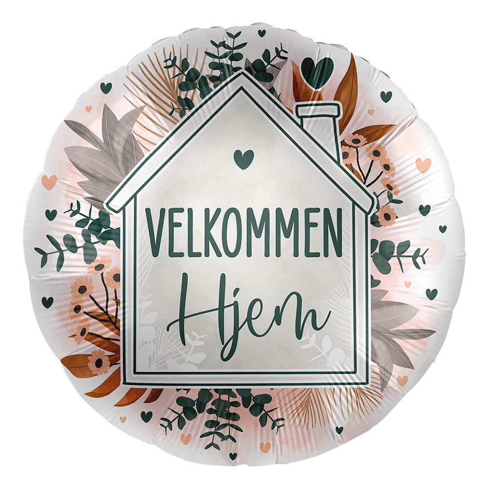 Folieballong Velkommen Hjem