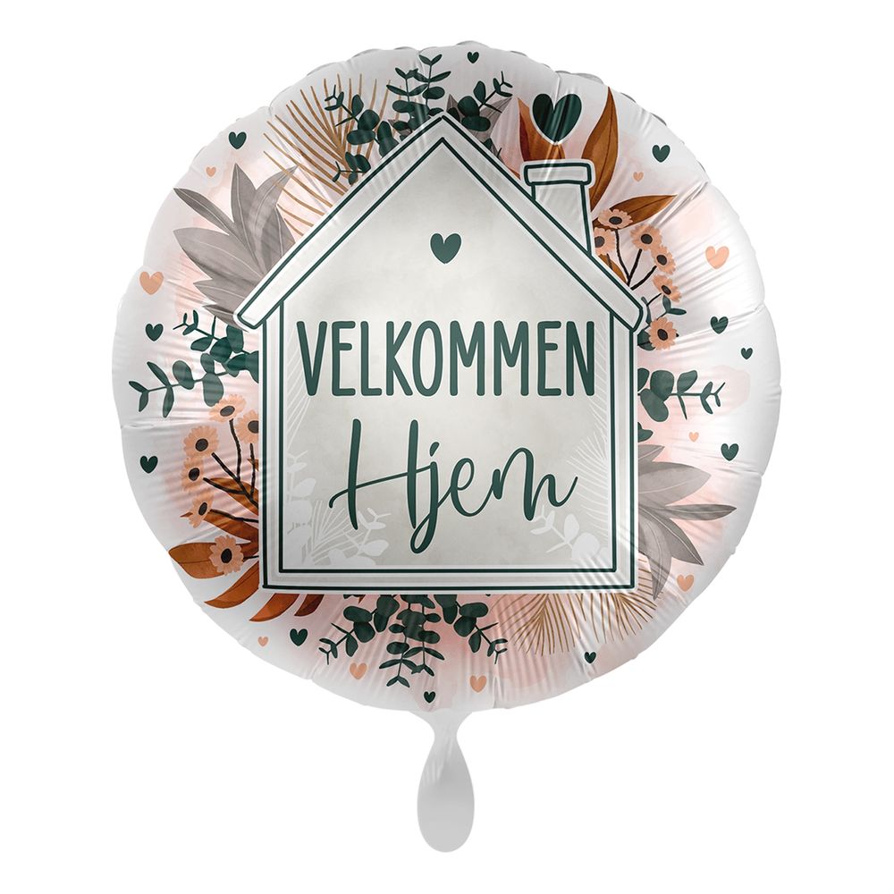 Folieballong Velkommen Hjem