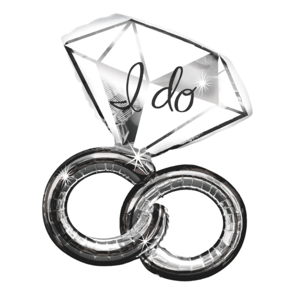 Folieballong Gifteringer I Do