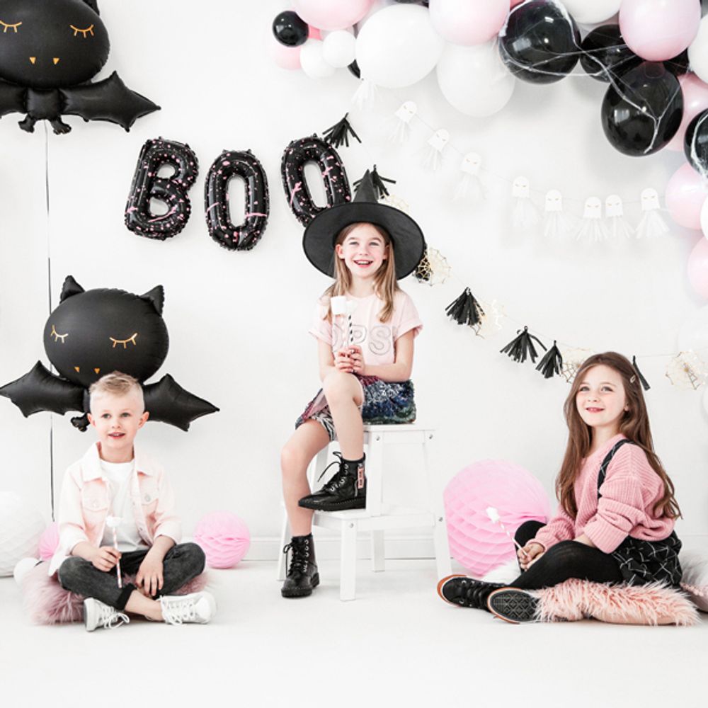 Folieballonger BOO Svart/Rosa