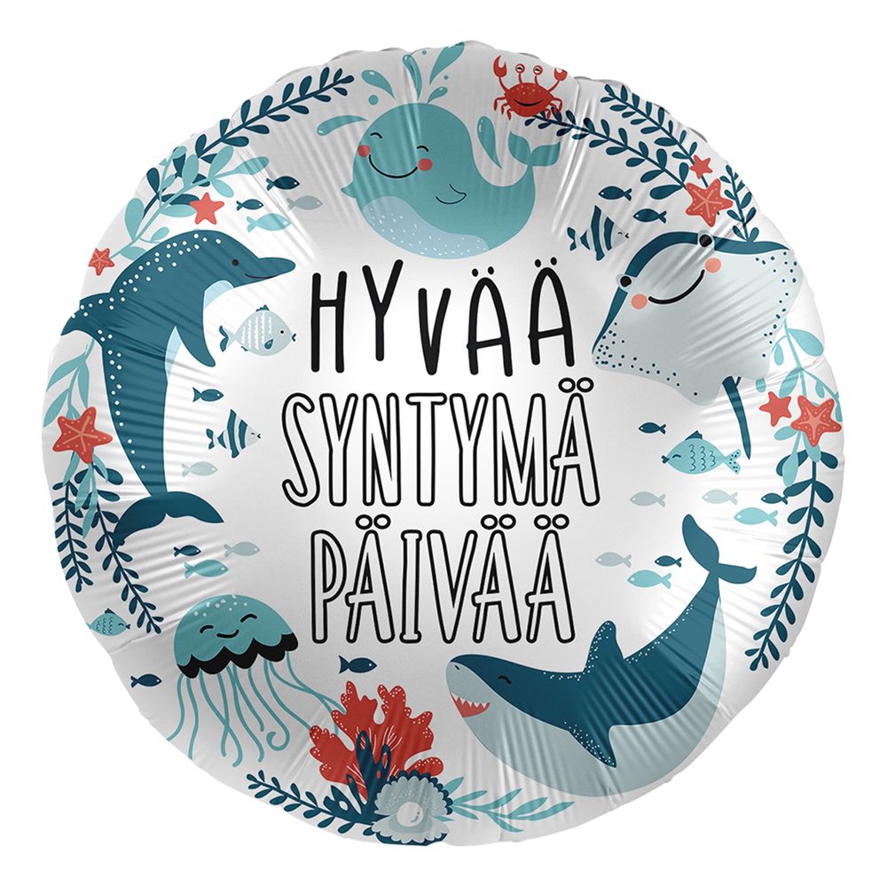 Folioilmapallo Meri Hyvää Syntymä Päivää