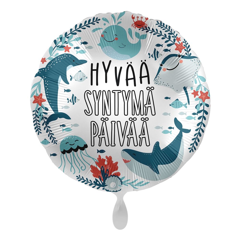Folioilmapallo Meri Hyvää Syntymä Päivää